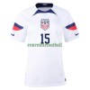 Maillot de Supporter Etats-Unis RAPINOE 15 Domicile Coupe du Monde 2022 Pour Femme